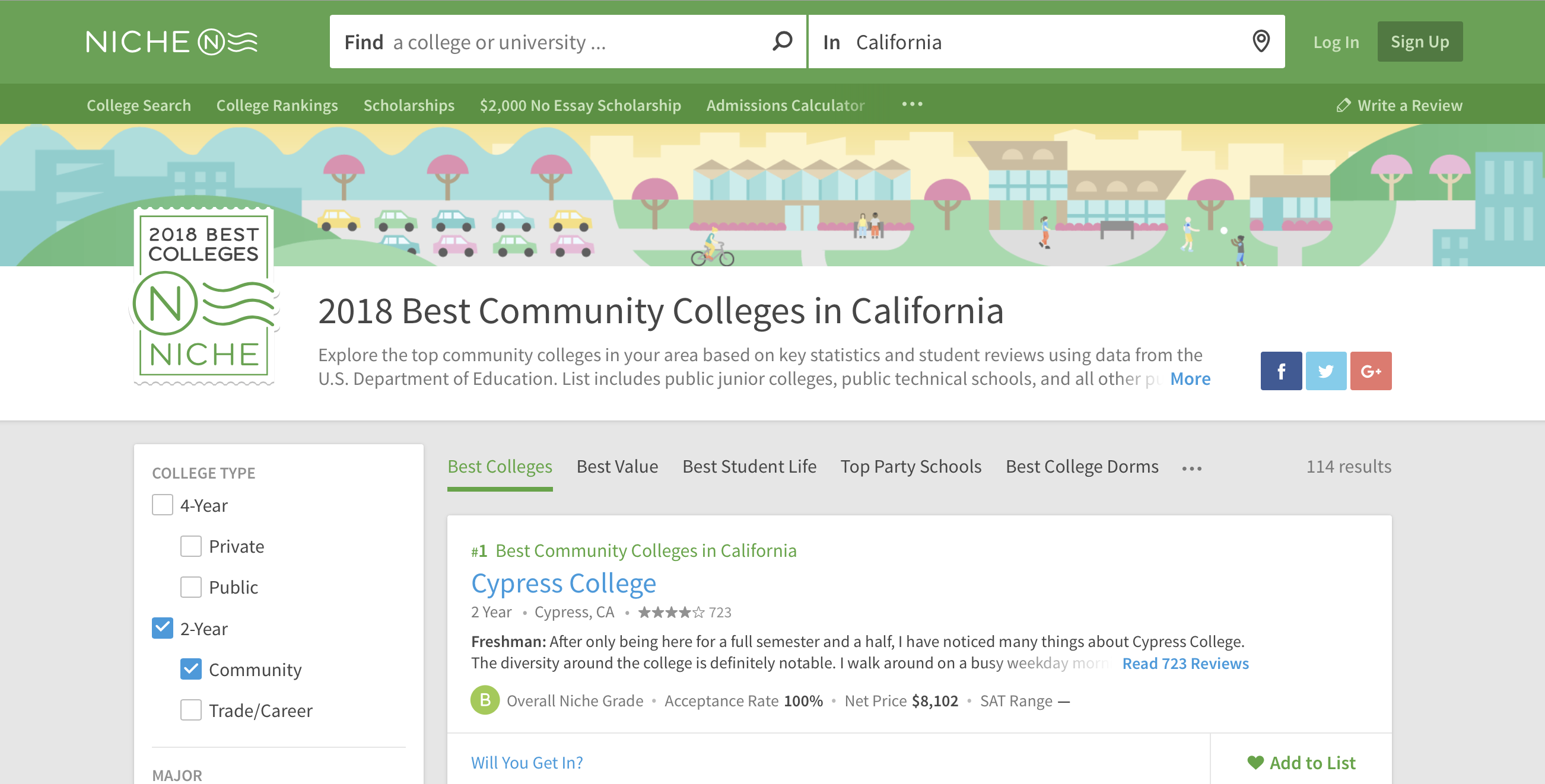 Cypress College — #1 2018 Best California Community Colleges — Niche.com