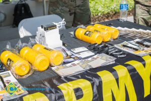 Career Fair 2019 tables with Army giveaways