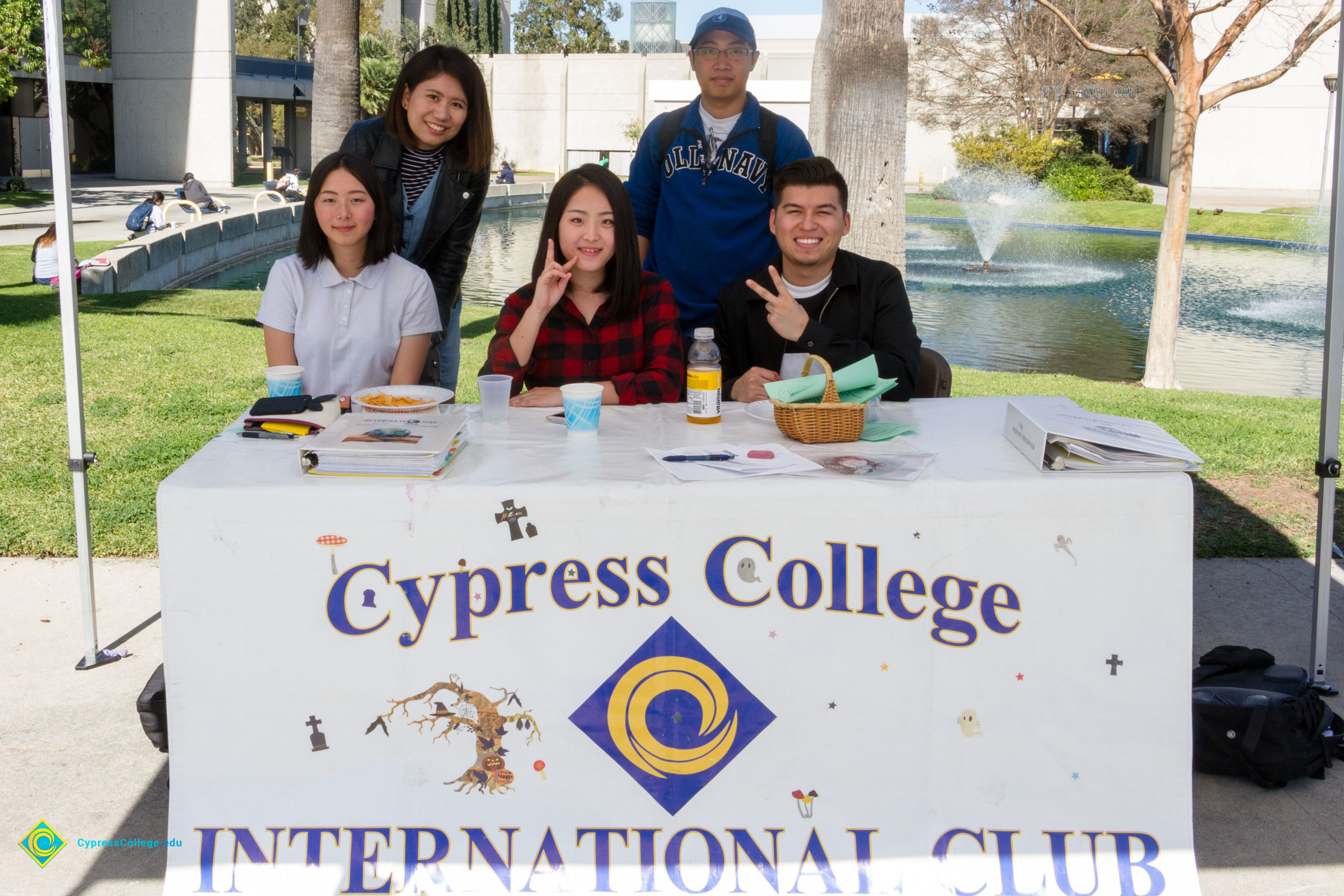 Cypress College International Club booth