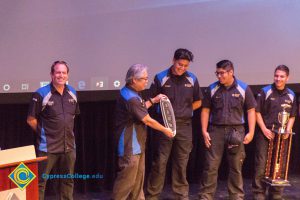 Auto Tech award recipients at Commit2Cypress & Pledge Night