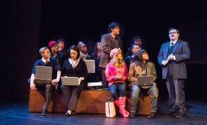 Cypress College rehearsals for "Legally Blonde."