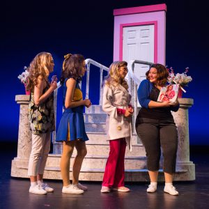 Cypress College rehearsals for "Legally Blonde."