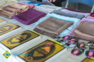 Items on a table for Muslim & Native American Awareness Days.