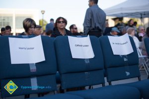 Reserved seats for Harry Lester, Clifford Lester, and Jacob Eisenbach