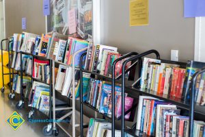 Racks of books