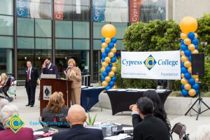 President JoAnna Schilling speaking at Foundation Scholarship Awards Ceremony