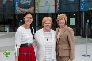 President, JoAnna Schilling with Foundation Scholarship Award recipient.