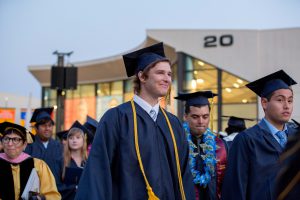 Stuents during Cypress College Commencement