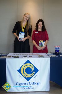 Taylor Garrett and Rachel Ghatikar at the Foundation table