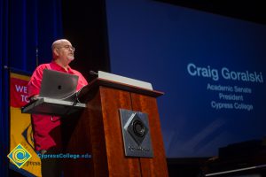 Craig Goralski speaking at Fall Opening Day