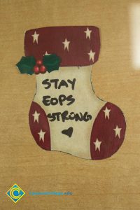 Stay EOPS Strong Christmas stocking