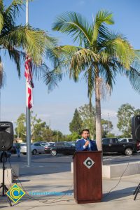 VRC Director, Juan Garcia speaking at the podium.