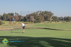 Foundation 2018 Golf Classic player on the green.