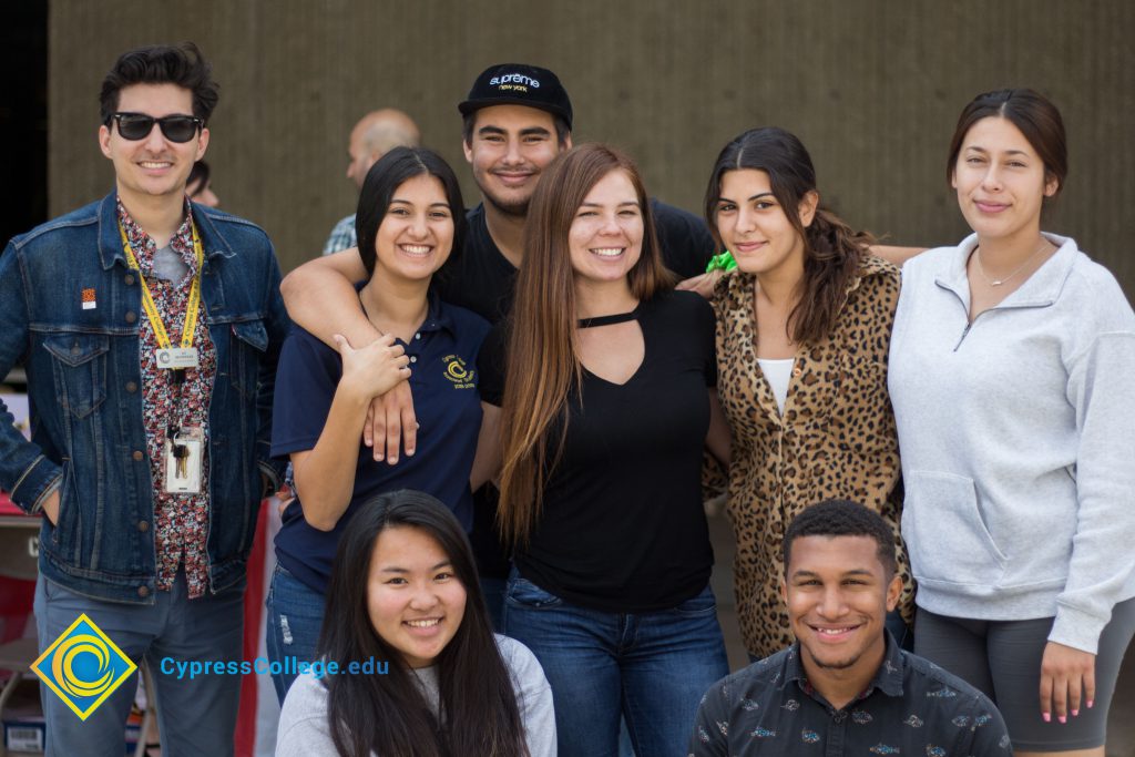 Students smiling during Club Carnival