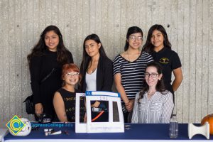 Students at Club Carnival booth