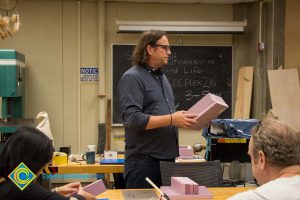 Ed Giardina in his Three-Dimensional Design class.