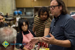 Ed Giardina in his Three-Dimensional Design class.