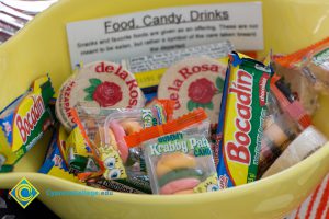 Bowl of candy.