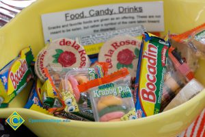 Bowl of candy.