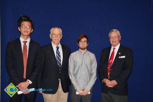 A group of people at the 2015 Scholarship Awards.