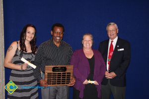 A group of people at the 2015 Scholarship Awards.