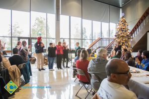 Staff at the Holiday celebration.