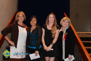 Scholarship recipients with donors.