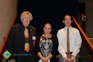 Scholarship recipients with the donor.