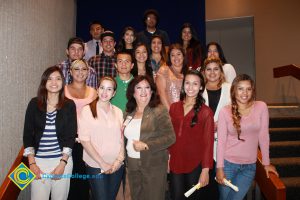 A group of Puente students with Dr. Therese Mosqueda-Ponce at the 2014 Scholarship Awards Ceremony.