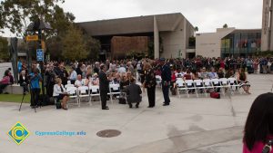 Seated guests at the 2016 Veterans Day Anniversary