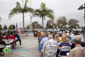 Seated guest of 2016 Veteran's Day Anniversary.