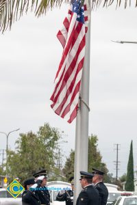 Lowering of the flag