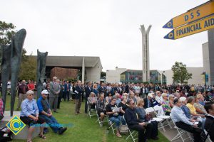Crowd attending 2016 Veteran's Day Anniversary.