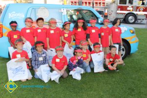 A group of kindergartners at the KinderCaminata.