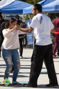 Students dancing during Club Rush.