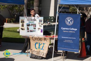 Circle K International information table at Club Rush