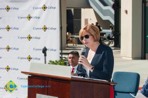 Dr. Schilling speaking at Veteran's Resource Center Groundbreaking.