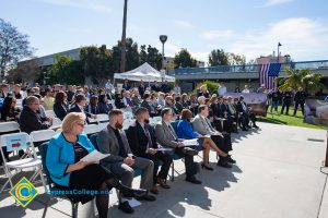 Seated guests at the Veteran's Resource Center Groundbreaking.