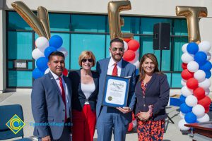 Juan Garcia,, Dr. JoAnna Schilling, Richard Rams and Sharon Quirk-Silva.