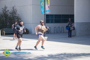 Participants running in the 3rd Annual Veteran's 5k on campus.