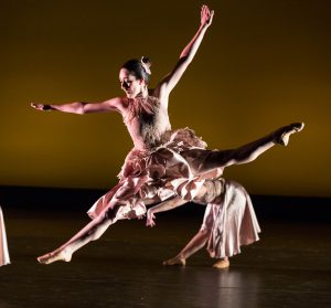 Two young ladies performing ballet dance for 2018 People in Motion concert.