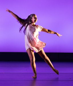 Dancer performing for 2018 People in Motion concert.