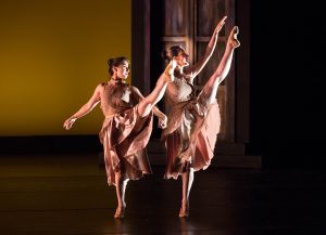 Two young ladies performing ballet dance for 2018 People in Motion concert.