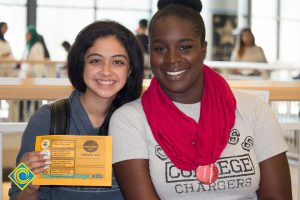 Two smiling students