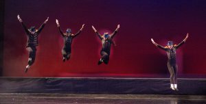 Dancers jumping