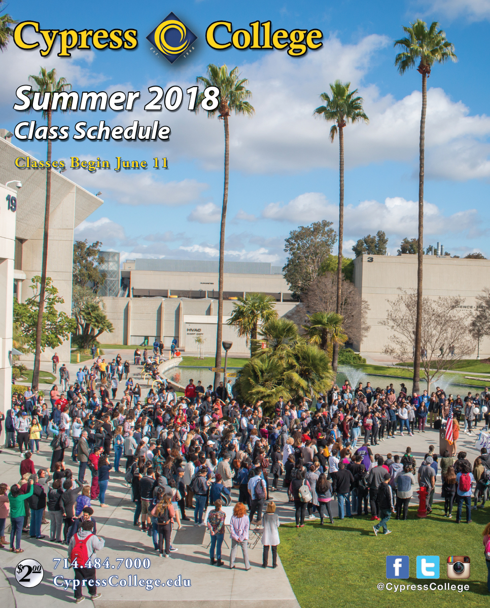 Summer Class Schedule Available Cypress College