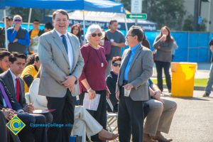 Staff and students at SEM Groundbreaking ceremony.