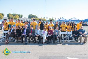 Group of people attending the SEM Groundbreaking event.