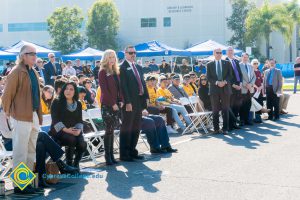 Staff and students at SEM Groundbreaking ceremony.