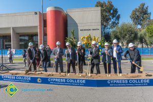 Staff during SEM Groundbreaking ceremony.